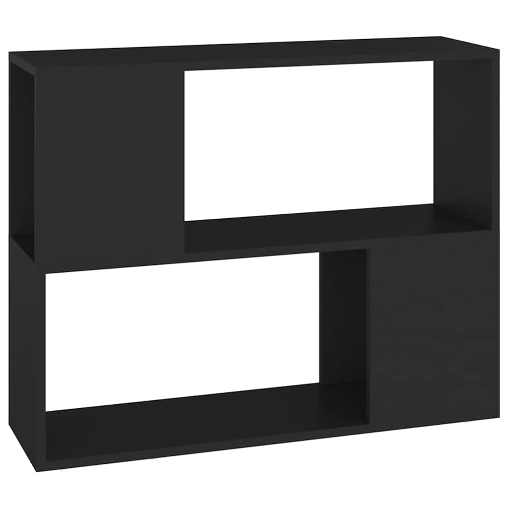 809117 vidaXL TV Cabinet Black 80x24x63 cm Engineered Wood