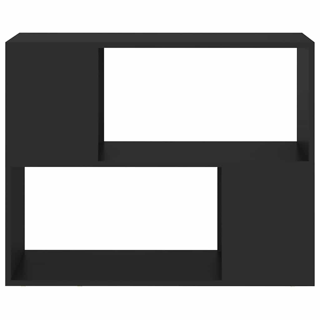 809117 vidaXL TV Cabinet Black 80x24x63 cm Engineered Wood