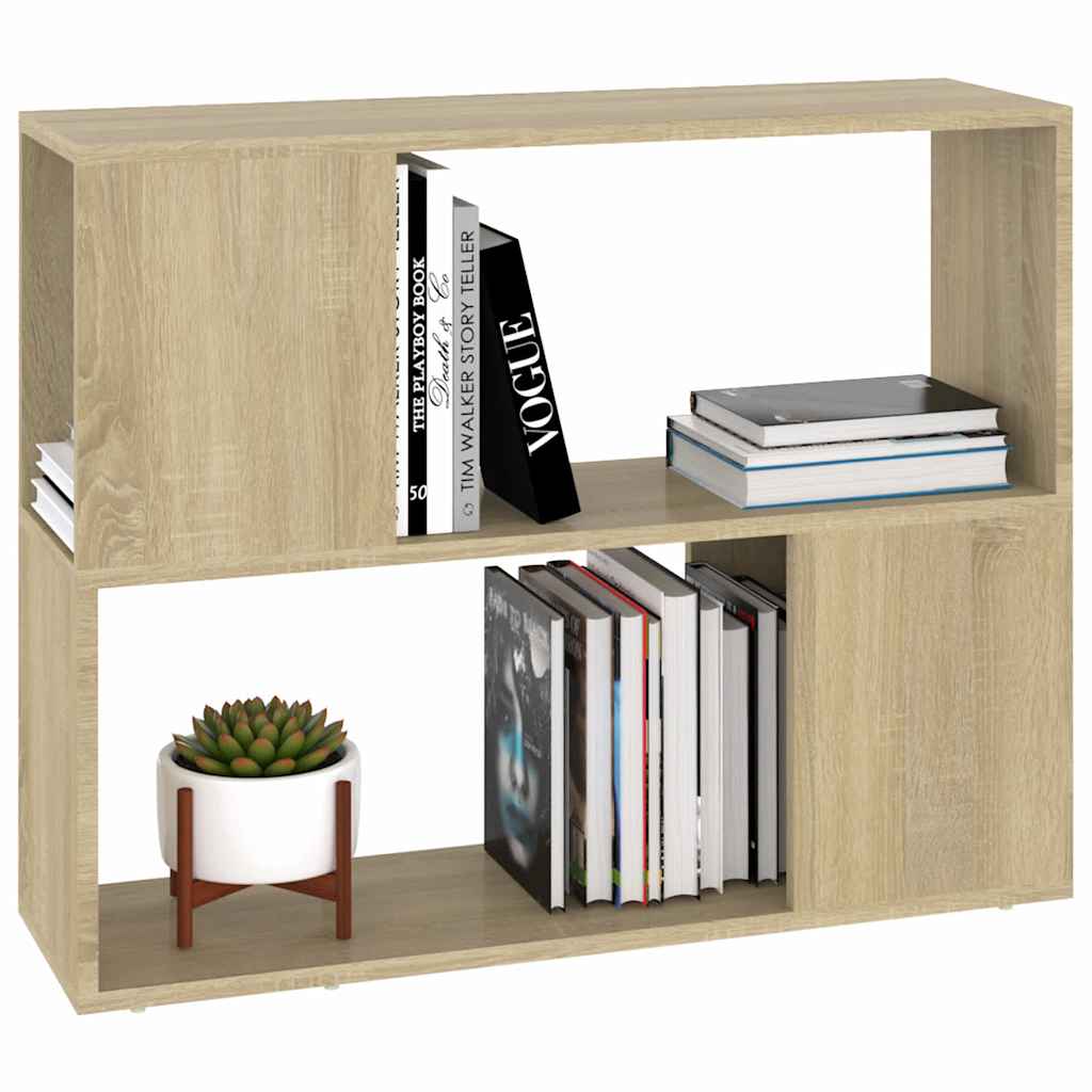 809119 vidaXL TV Cabinet Sonoma Oak 80x24x63 cm Engineered Wood