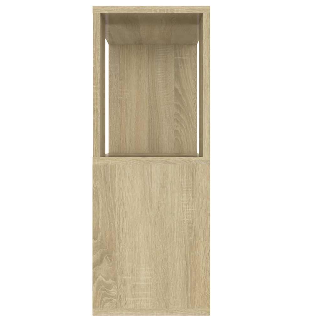 809119 vidaXL TV Cabinet Sonoma Oak 80x24x63 cm Engineered Wood