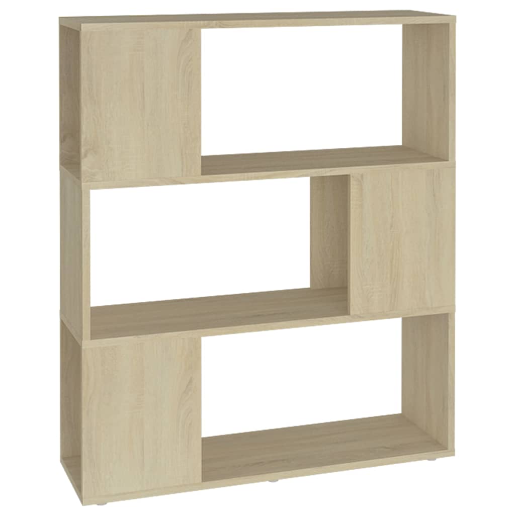 Book Cabinet Room Divider Sonoma Oak 80x24x94cm Engineered Wood