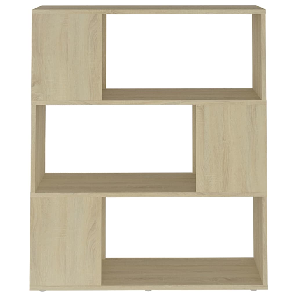 Book Cabinet Room Divider Sonoma Oak 80x24x94cm Engineered Wood