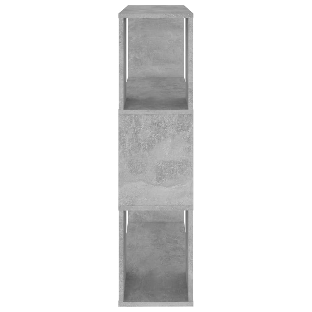 Book Cabinet Room Divider Concrete Grey 80x24x94 cm Engineered Wood