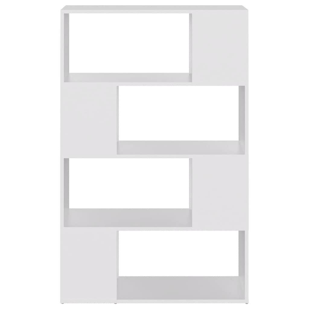 Book Cabinet Room Divider White 80x24x124.5 cm Engineered Wood