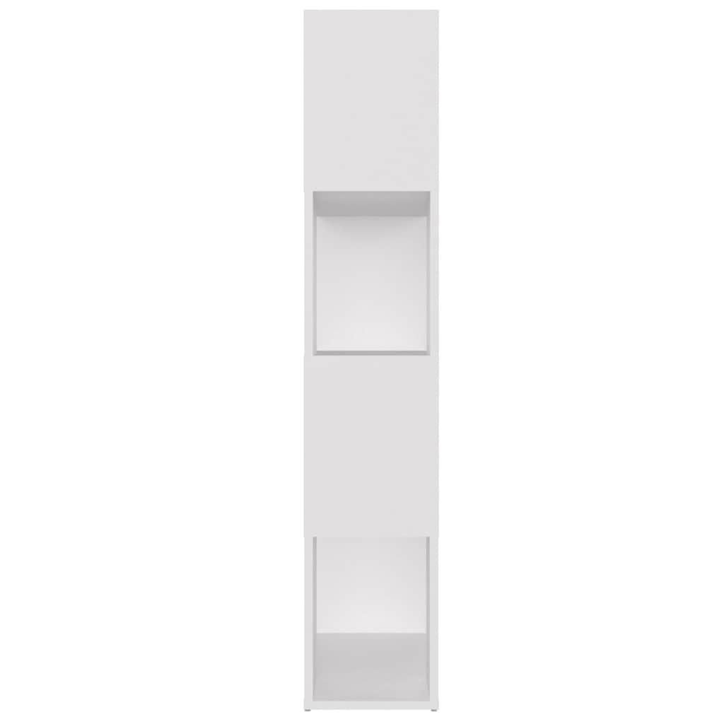 Book Cabinet Room Divider White 80x24x124.5 cm Engineered Wood