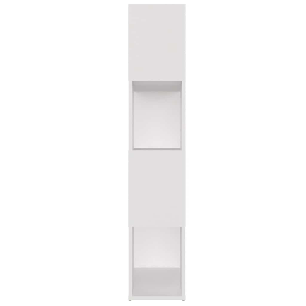 809134 vidaXL Book Cabinet Room Divider White 80x24x124,5 cm Engineered Wood