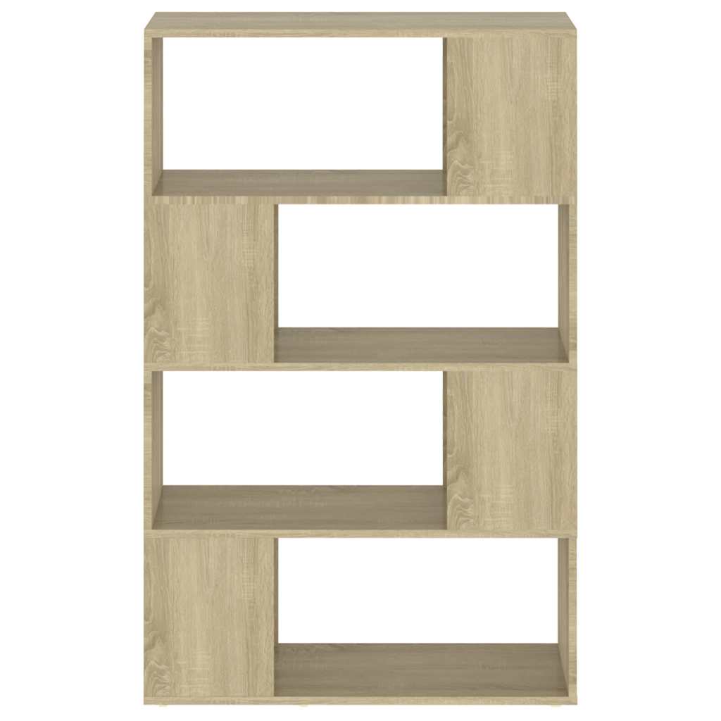 Book Cabinet Room Divider Sonoma Oak 80x24x124.5 cm