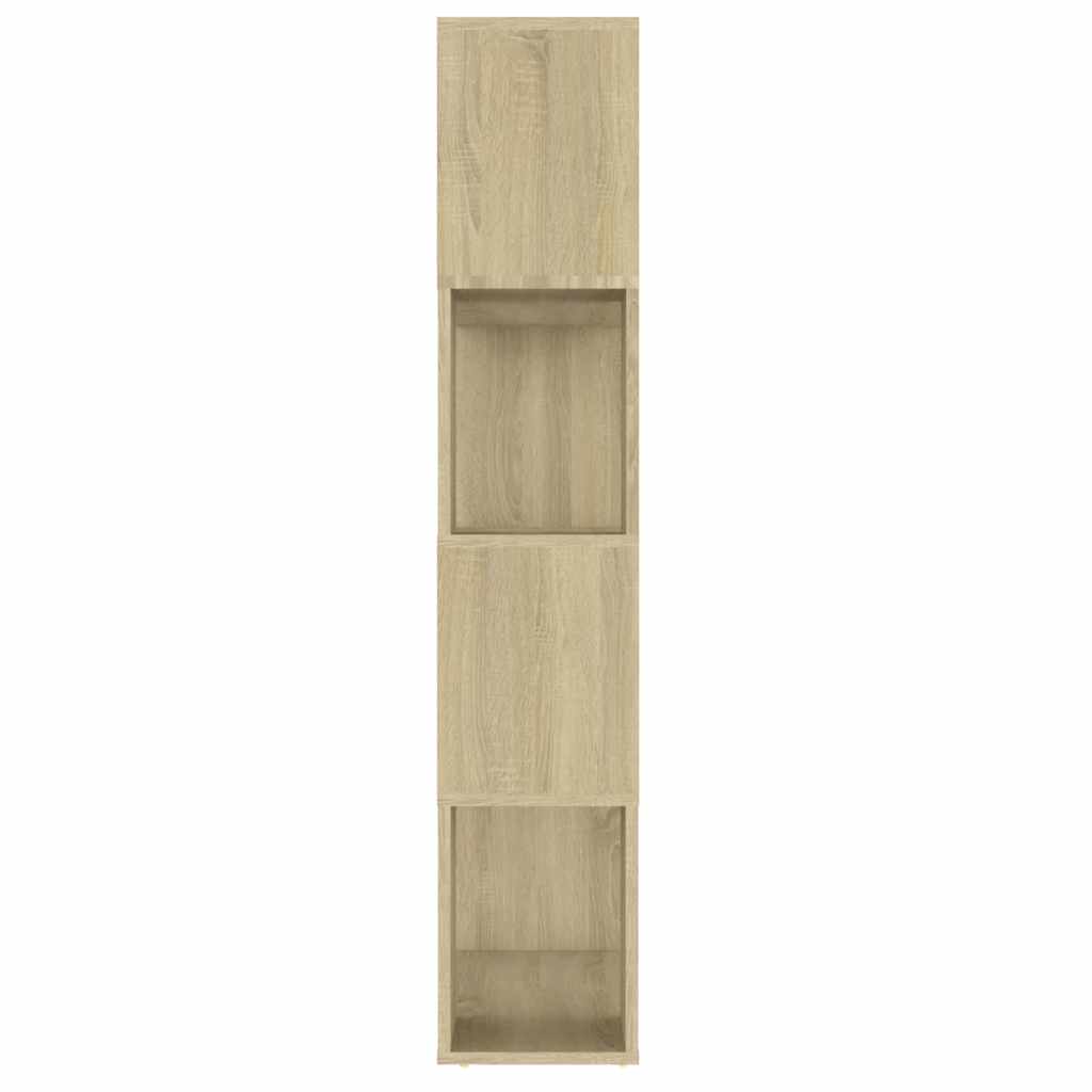 Book Cabinet Room Divider Sonoma Oak 80x24x124.5 cm