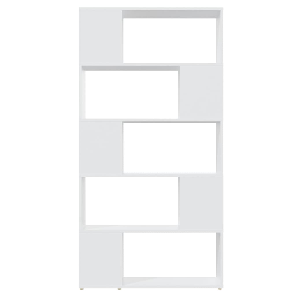 809143 vidaXL Book Cabinet Room Divider White 80x24x155 cm Engineered Wood