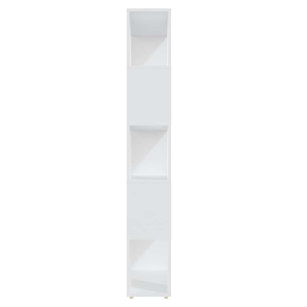 809143 vidaXL Book Cabinet Room Divider White 80x24x155 cm Engineered Wood