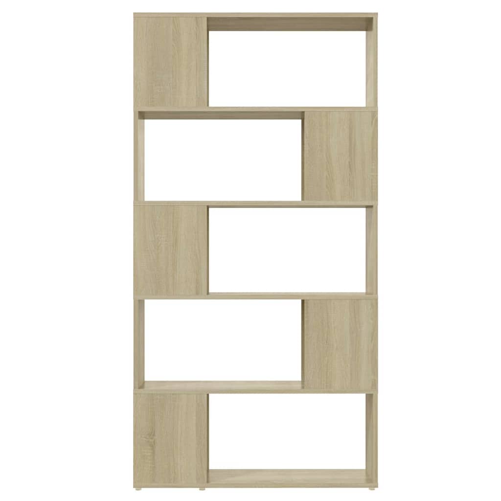 809146 vidaXL Book Cabinet Room Divider Sonoma Oak 80x24x155 cm Engineered Wood