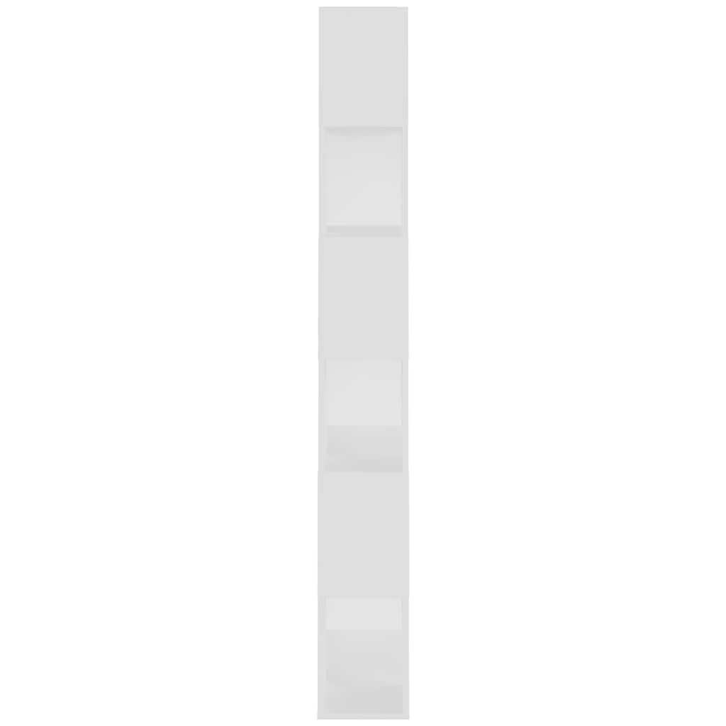 809152 vidaXL Book Cabinet Room Divider White 80x24x186 cm Engineered Wood