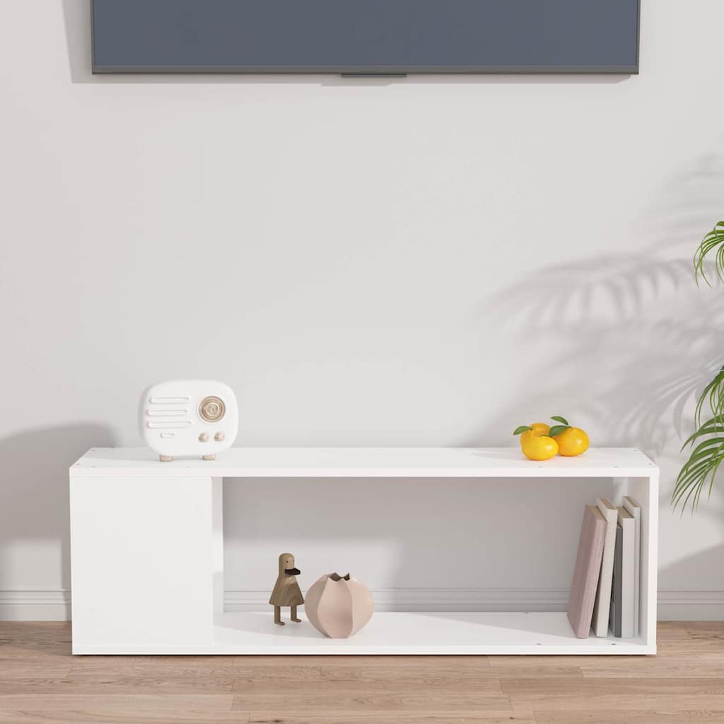 TV Cabinet White 100x24x32 cm Engineered Wood