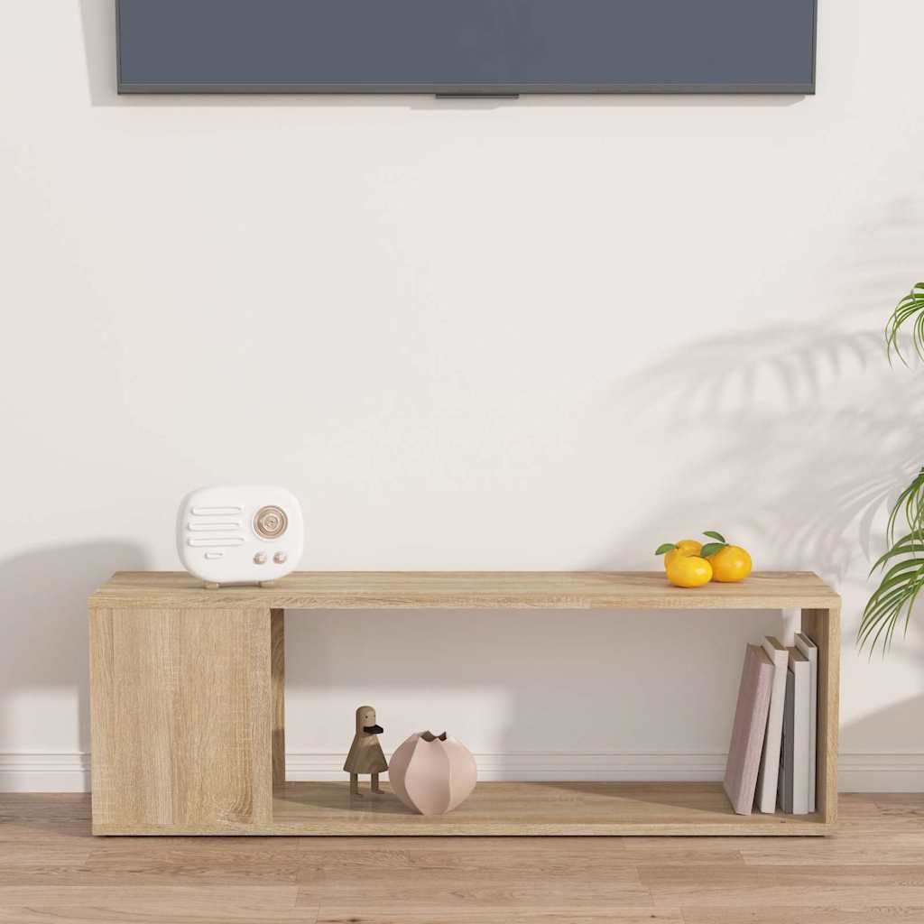 TV Cabinet Sonoma Oak 100x24x32 cm Engineered Wood