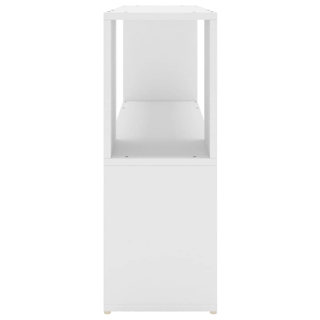 809170 vidaXL Book Cabinet White 100x24x63 cm Engineered Wood