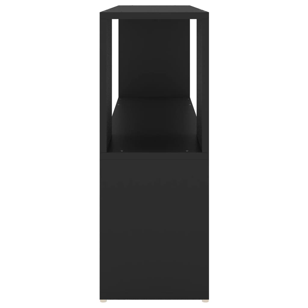 Book Cabinet | Black | Engineered Wood | Book Cabinet | Rectangular