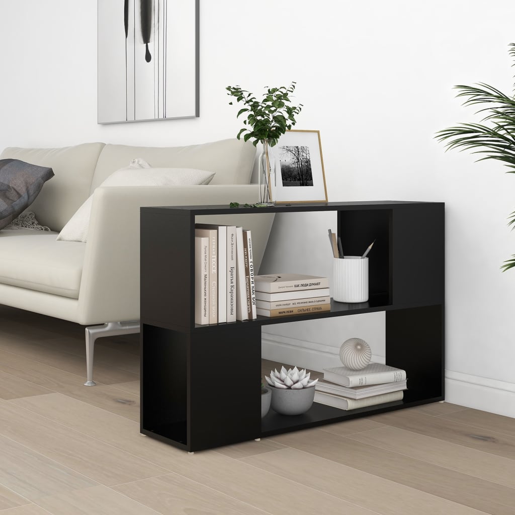 Book Cabinet | Black | Engineered Wood | Book Cabinet | Rectangular