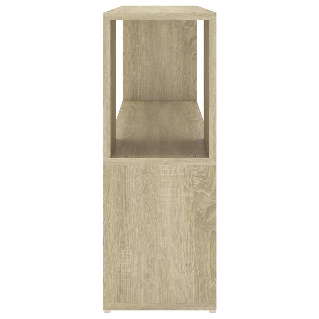 809173 vidaXL Book Cabinet Sonoma Oak 100x24x63 cm Engineered Wood