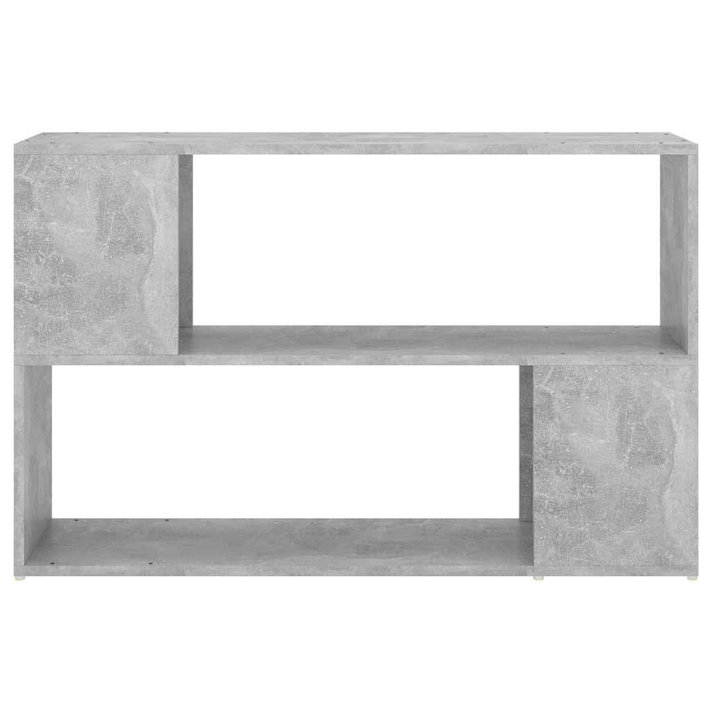 809174 vidaXL Book Cabinet Concrete Grey 100x24x63 cm Engineered Wood