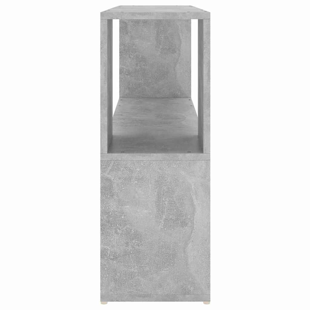 809174 vidaXL Book Cabinet Concrete Grey 100x24x63 cm Engineered Wood