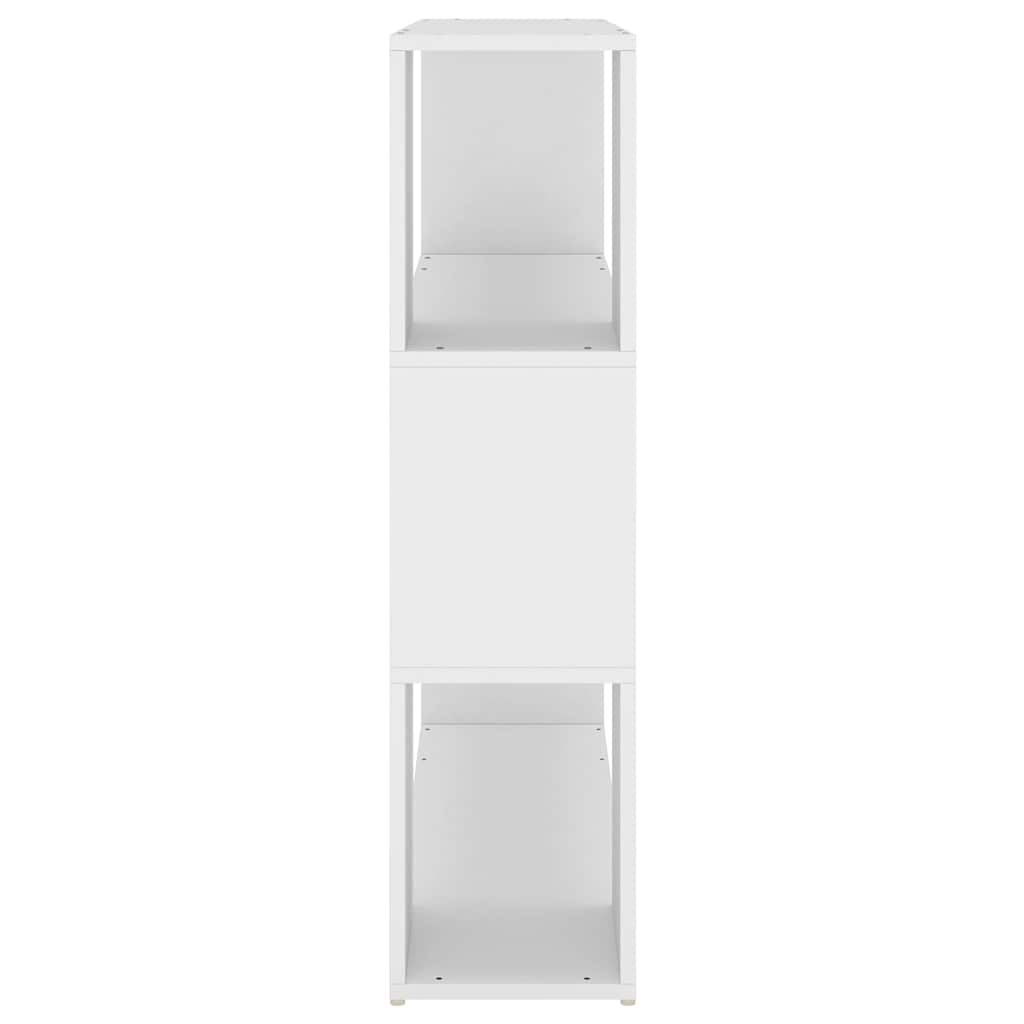 809179 vidaXL Book Cabinet Room Divider White 100x24x94 cm