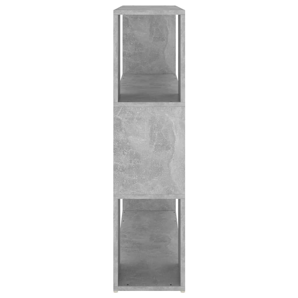 809183 vidaXL Book Cabinet Room Divider Concrete Grey 100x24x94 cm