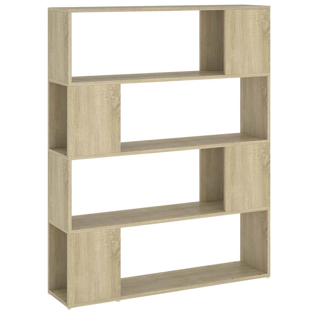 809191 vidaXL Book Cabinet Room Divider Sonoma Oak 100x24x124 cm