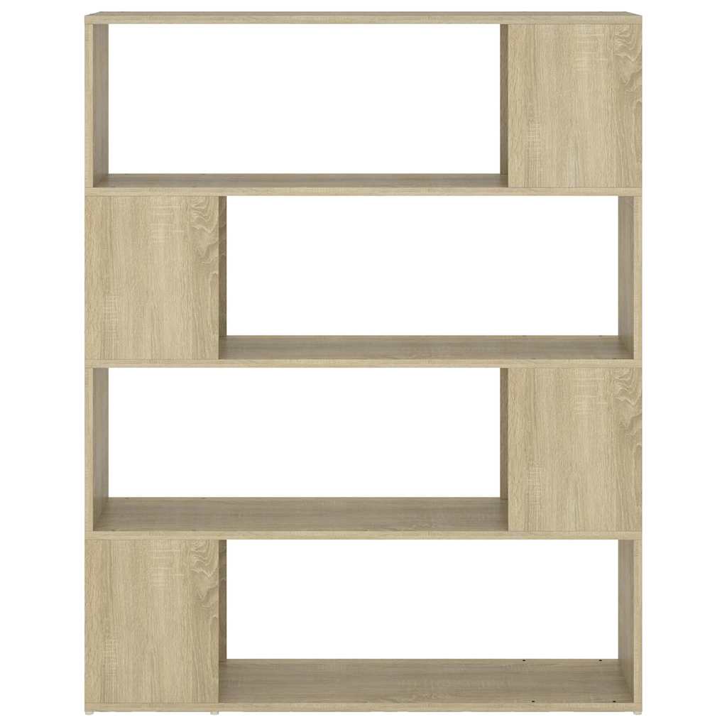 809191 vidaXL Book Cabinet Room Divider Sonoma Oak 100x24x124 cm
