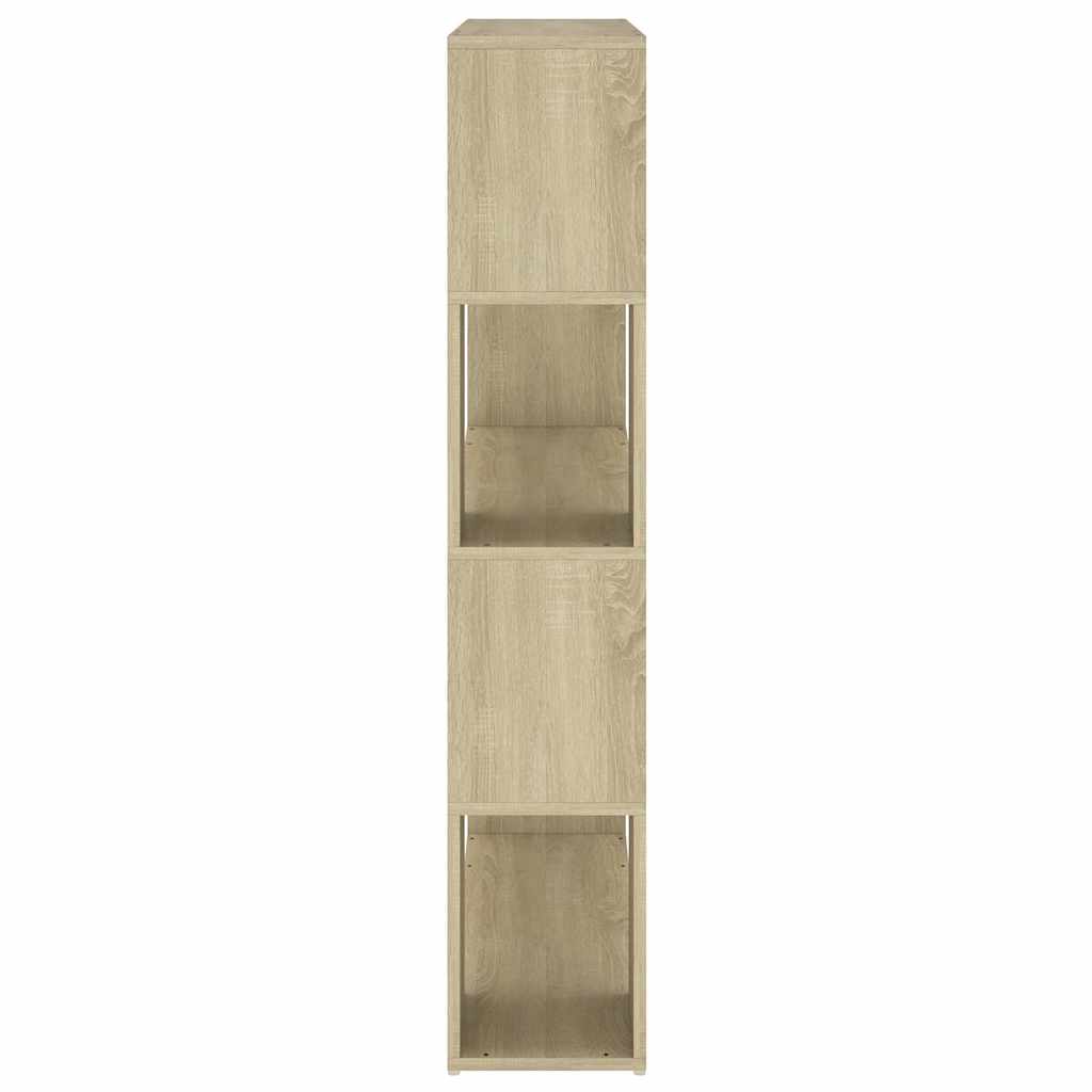 809191 vidaXL Book Cabinet Room Divider Sonoma Oak 100x24x124 cm