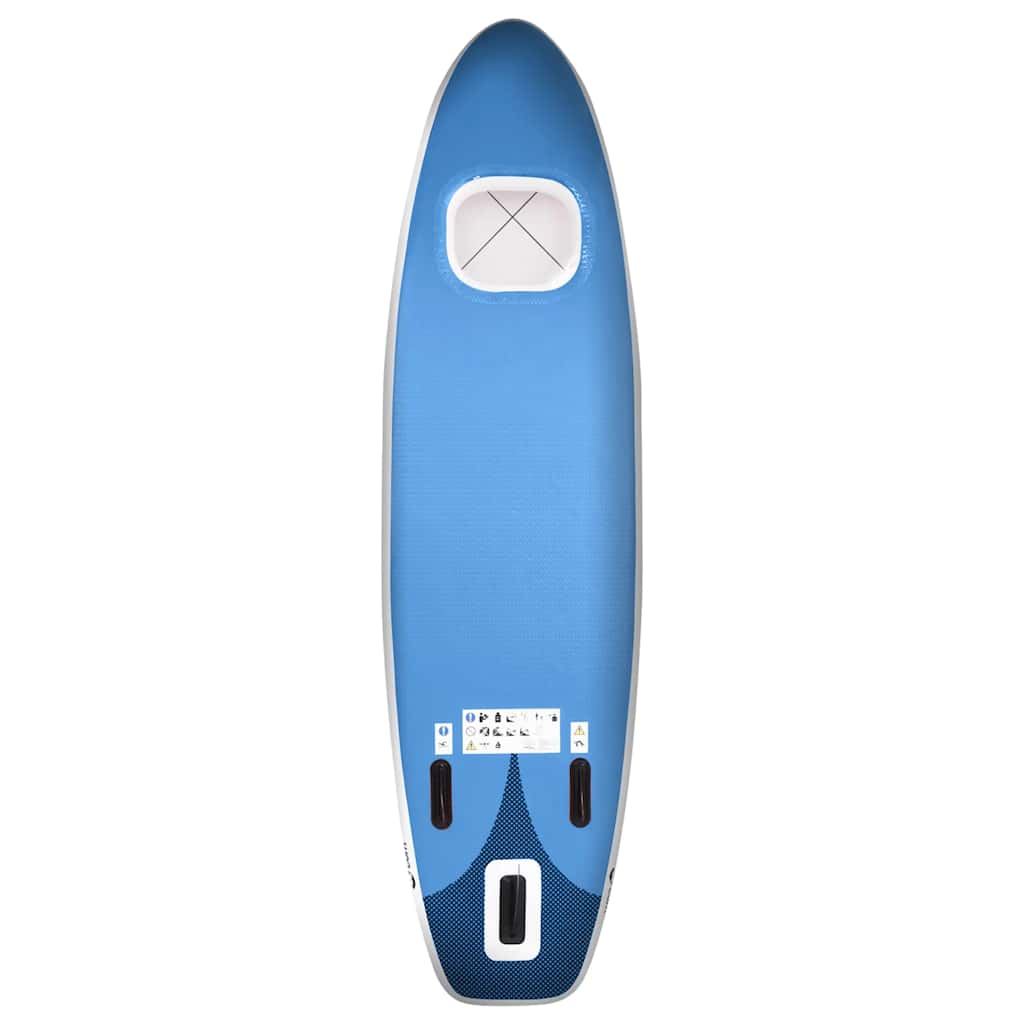 vidaXL Inflatable Stand Up Paddle Board Set Sea Blue 330x76x10 cm