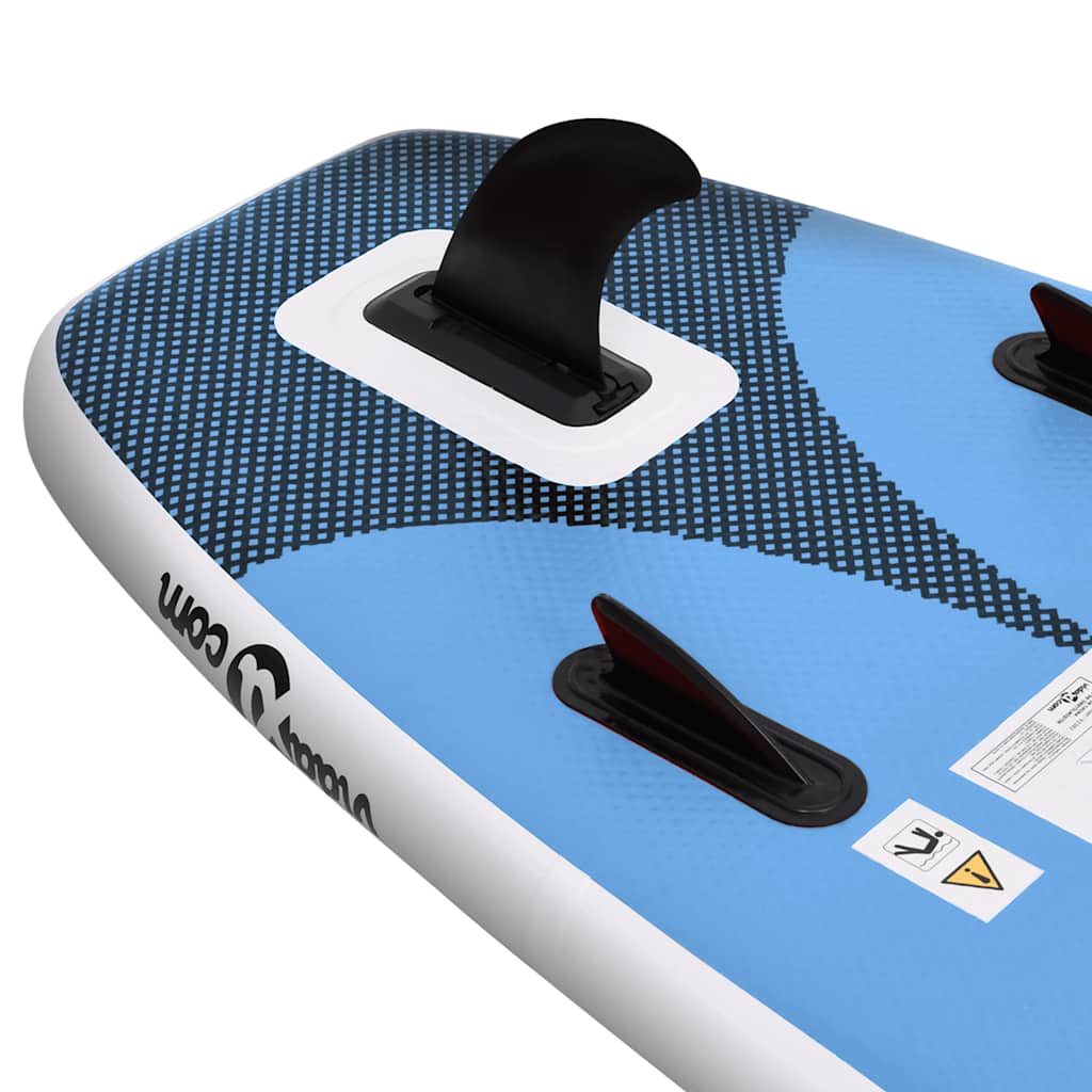 vidaXL Inflatable Stand Up Paddle Board Set Sea Blue 330x76x10 cm