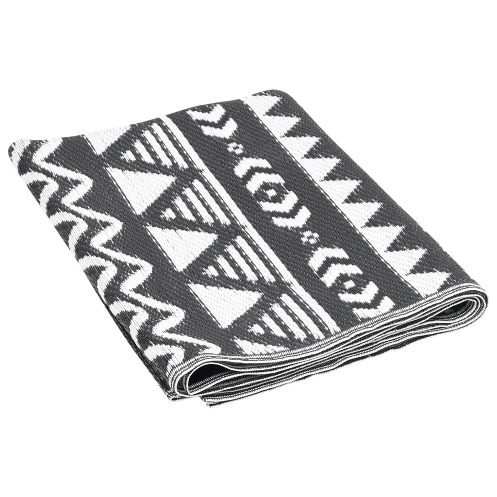Outdoor Rug ARAKIL Black 80x150 cm PP