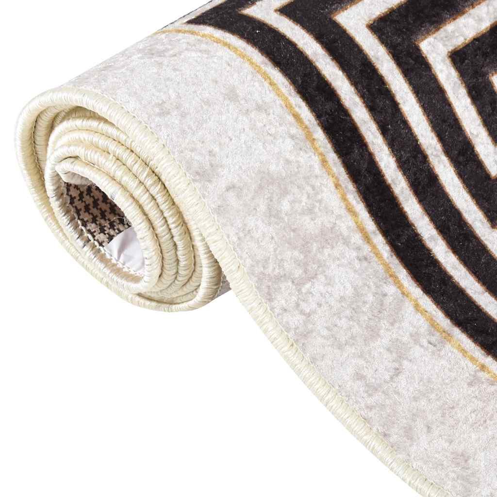 Rug Washable 160x230 cm Light Beige