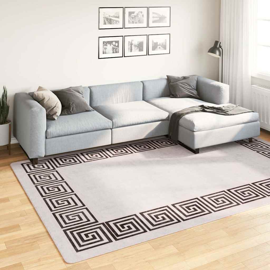 Rug Washable 190x300 cm Light Beige