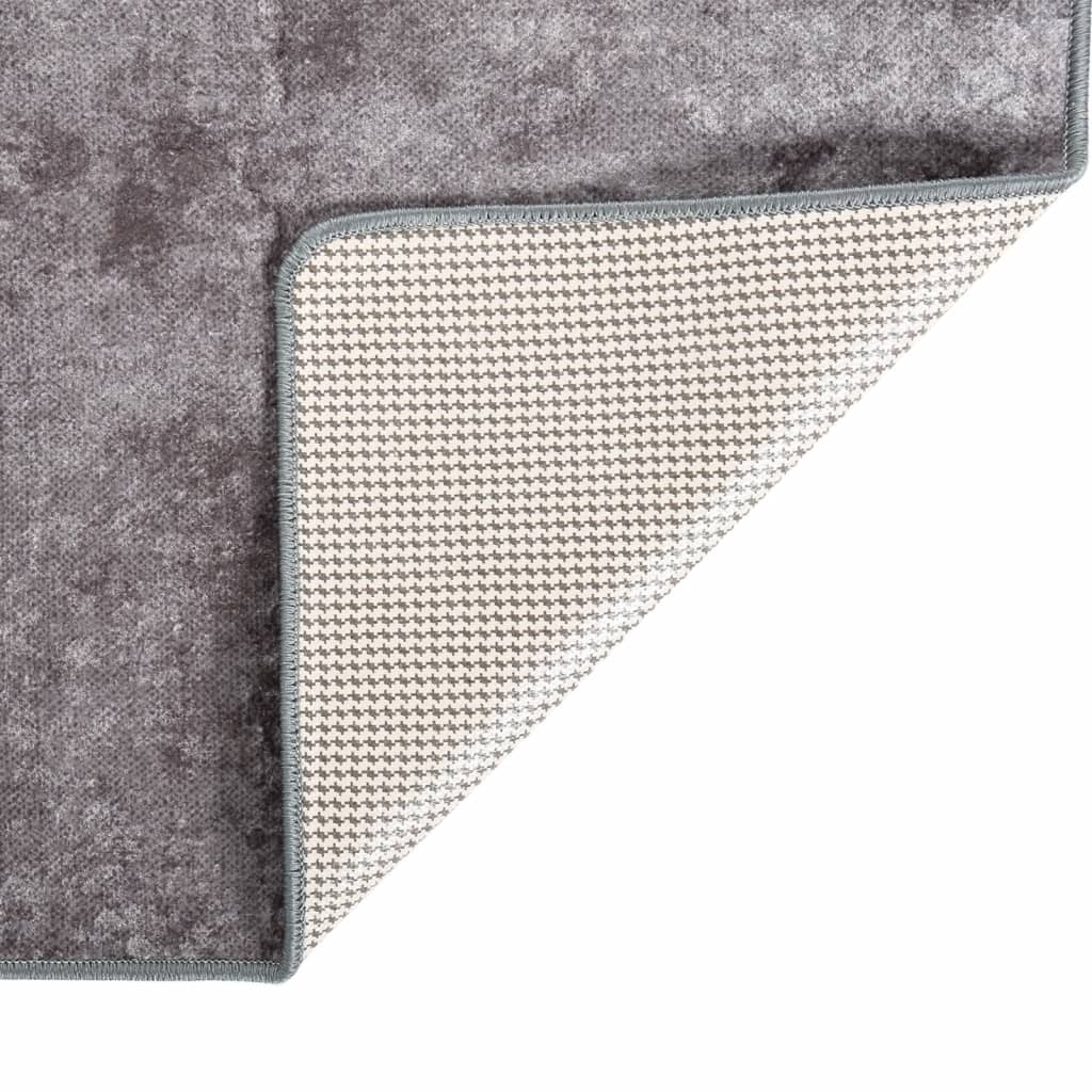 Rug Washable 80x150 cm Grey