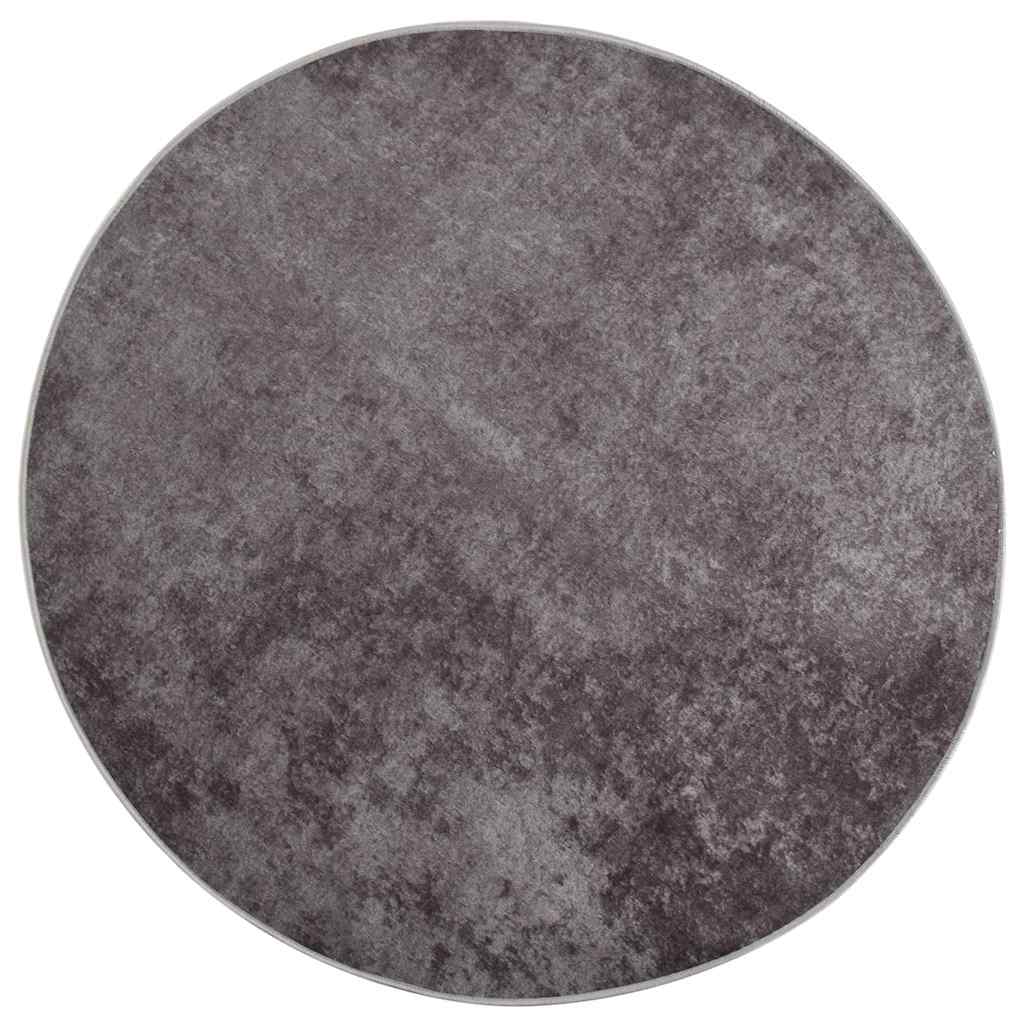 Rug Washable φ120 cm Grey