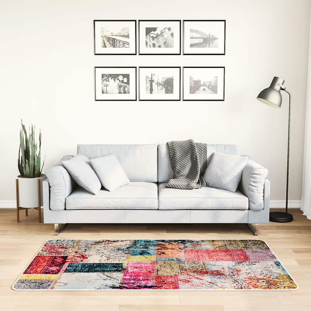 Rug Washable Patchwork 80x150 cm Multicolour