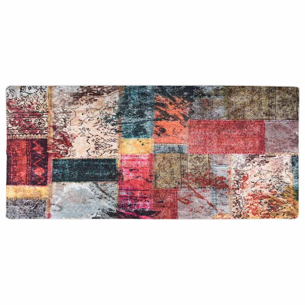 Rug Washable Patchwork 80x300 cm Multicolour