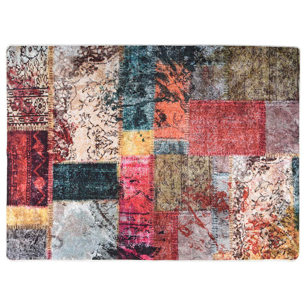 Rug Washable Patchwork 120x180 cm Multicolour