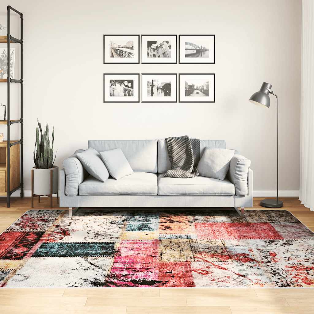 Rug Washable Patchwork 160x230 cm Multicolour