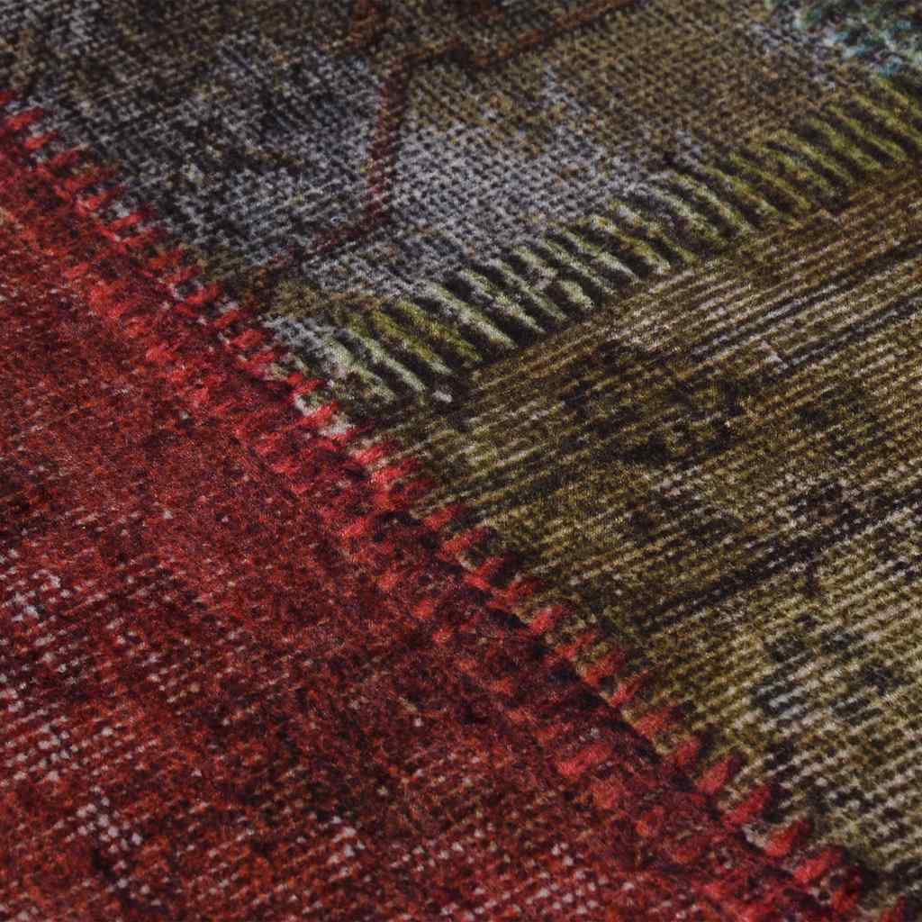 Rug Washable Patchwork φ120 cm Multicolour