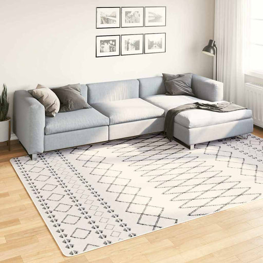 Rug Washable 190x300 cm Black and White