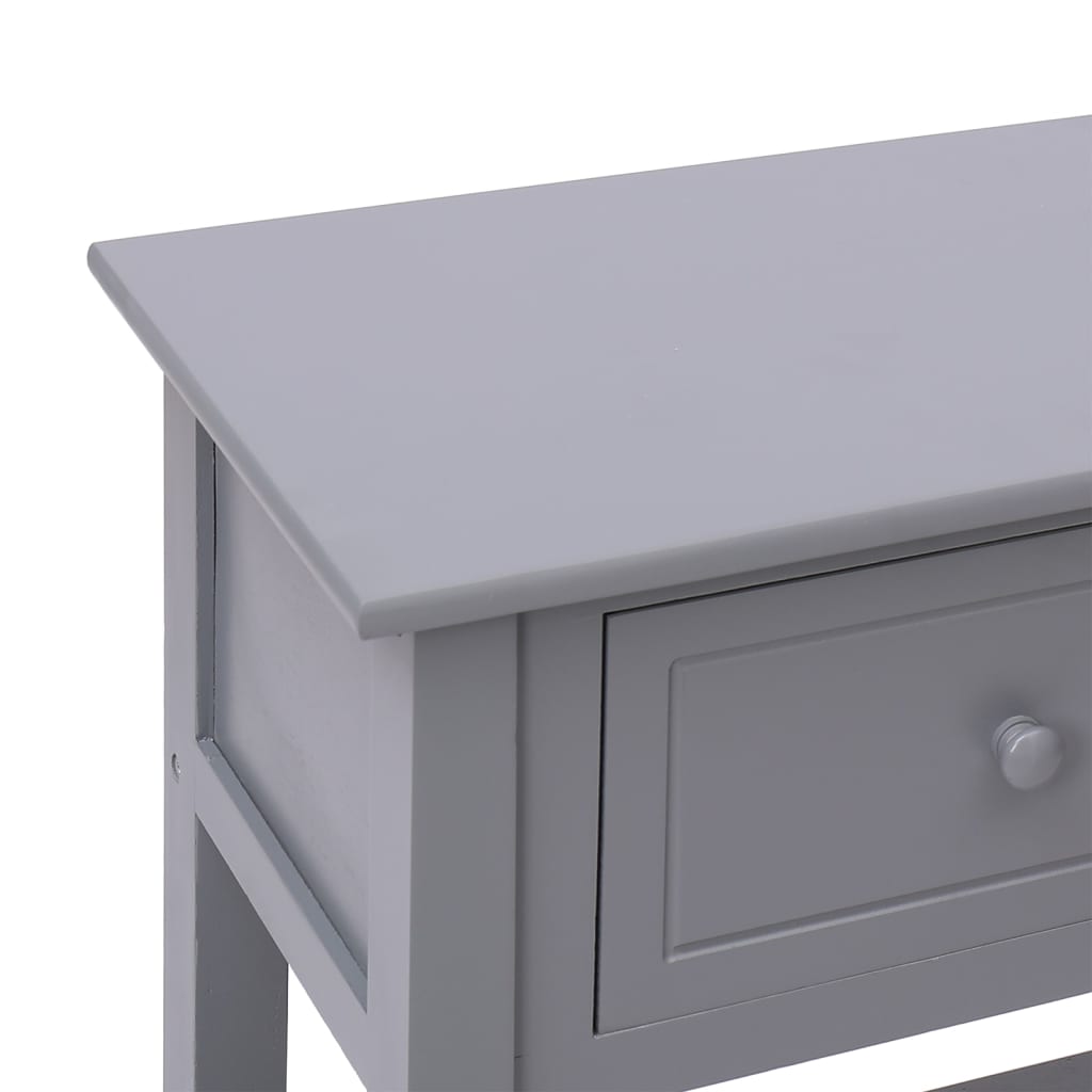 vidaXL Sideboard Grey 108x30x76 cm Solid Wood Paulownia