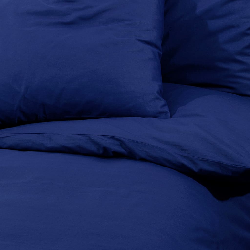 Duvet Cover Set Navy Blue 135x200 cm Light-weight Microfiber