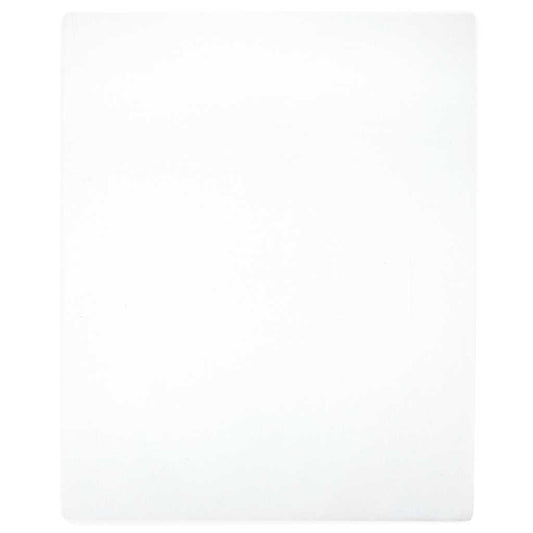 Jersey Fitted Sheet White 160x200 cm Cotton