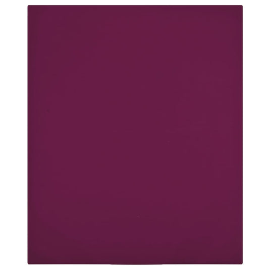 Jersey Fitted Sheets 2 pcs Bordeaux 140x200 cm Cotton