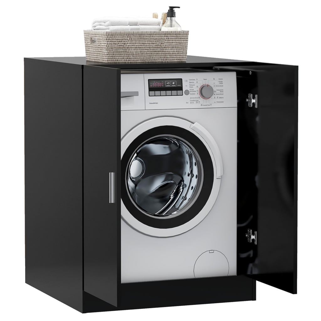 vidaXL Washing Machine Cabinet Black