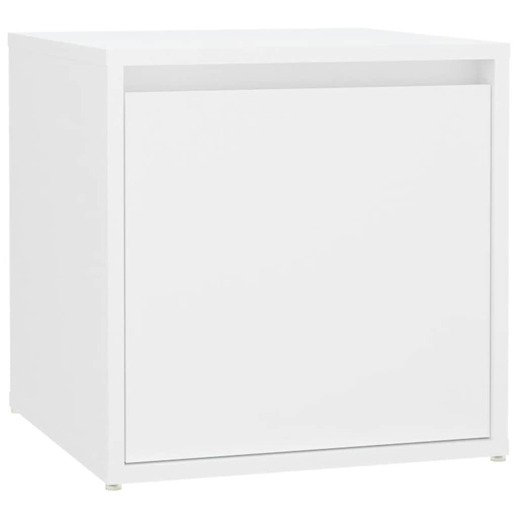 Hallway Furniture Set White Engineered Wood