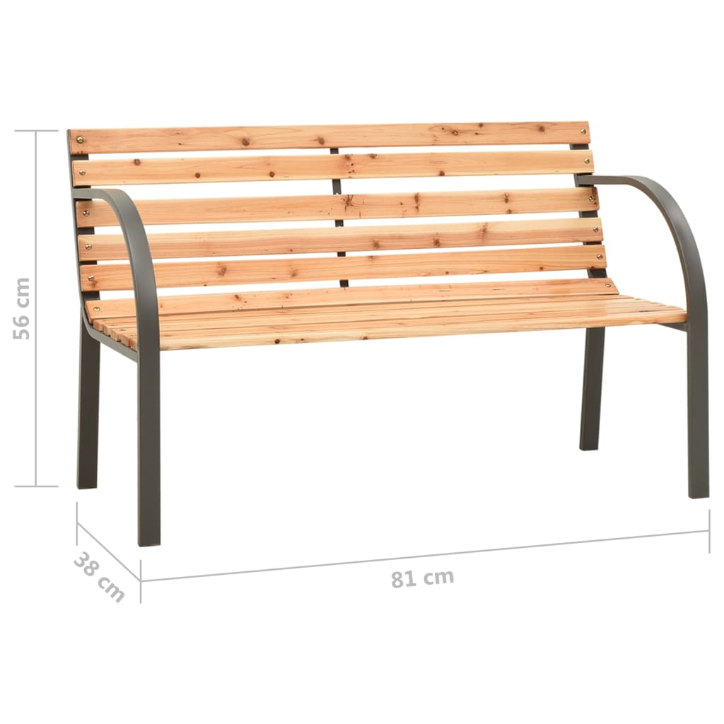 vidaXL Children Garden Bench 81 cm Chinese Fir Wood