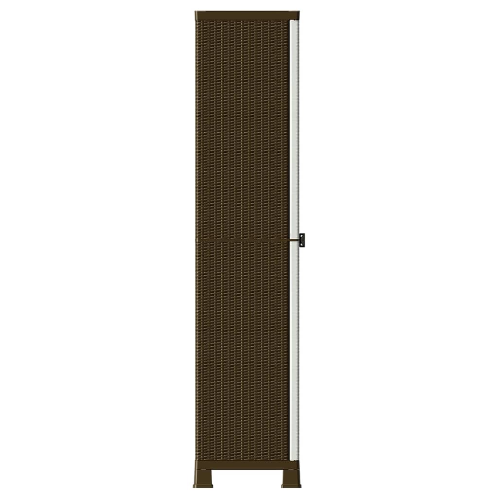 Plastic Cabinet 68x39x171.5 cm Rattan Design